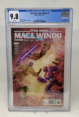 Buy Star Wars: Mace Windu Jedi Of The Republic #5 CGC 9.8 Marvel Comics 2017 MCU • 134.34£