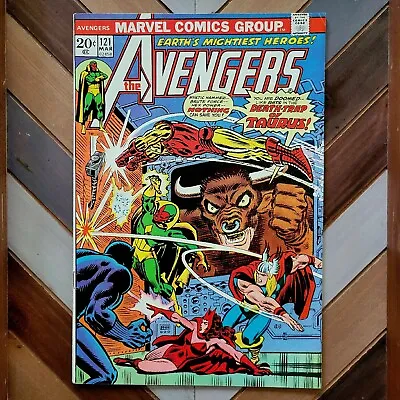 Buy Avengers #121 FN (Marvel 1974) MVS In-tact! Vs ZODIAC In NYC (Romita Cover) • 12.08£