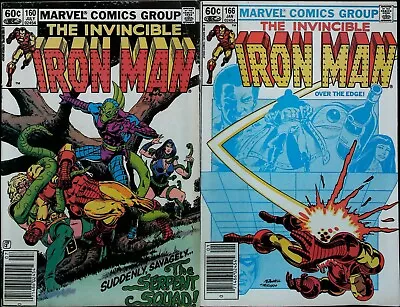 Buy Iron Man Comic Book Lot (1982) - Marvel - Issues #160 & #166 - Very Fine Range • 7.91£
