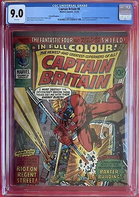 Buy Captain Britain #8 (1976) 1st Appearance Of Betsy Braddock/Psylocke CGC 9.0 • 499£