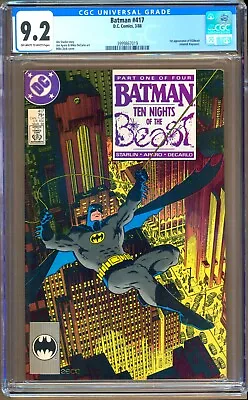 Buy Batman #417 (1988) CGC 9.2 OW/W  Starlin - Aparo - DeCarlo - Zeck   KGBeast  • 32.33£