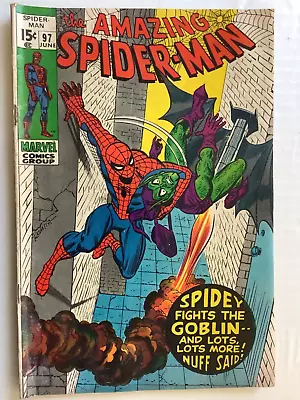 Buy The Amazing Spider-Man # 97 (June 1971, Marvel) VG Drug Issue/ Green Goblin • 39.06£