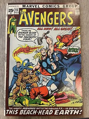 Buy Avengers #93 - Kree Skull War Part 5 - Classic Neal Adams Art - Fine • 35.62£