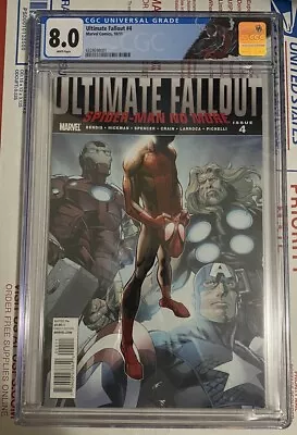 Buy Ultimate Fallout 4 Cgc 8.0 Marvel 2011 1st Print 1st Appearance Of Miles Morales • 442.35£