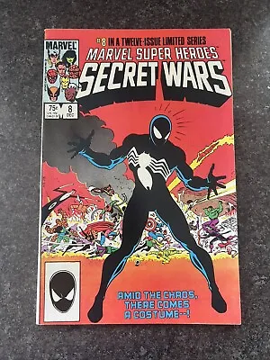 Buy Marvel Super Heroes Secret Wars #8 First Appearance Spider-man Black Costume B • 230£