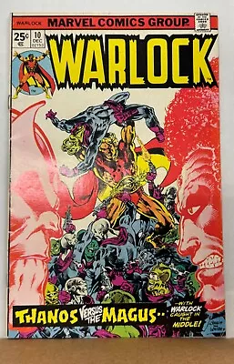 Buy Warlock #10 Origin Of Thanos And Gamora 1st App In-Betweener Marvel 1975 • 7.90£