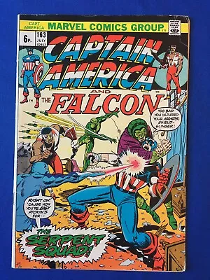 Buy Captain America #163 VG/FN (5.0) MARVEL ( Vol 1 1973) 1st App Serpent Squad (3) • 12£