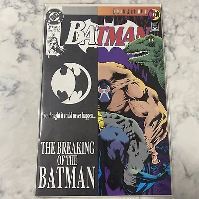 Buy Batman #497 High Grade Bane Breaks Batman's Back DC Comic 1993 1st Print • 28.95£