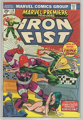 Buy Marvel Premiere # 18 * Iron Fist * Marvel Comics * 1974 • 16.05£