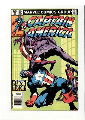 Buy Captain America 254 VG/F Death Of 1st Union Jack + Baron Blood 1981 • 6.39£