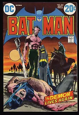 Buy Batman #244 VG/FN 5.0 Classic Neal Adams Rha's Al Ghul Cover! DC Comics 1972 • 90.56£