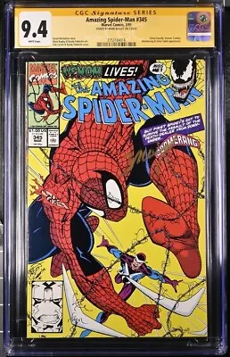 Buy Amazing Spider-Man #345 Marvel Comics CGC SS 9.4 Signed Mark Bagley • 74.18£