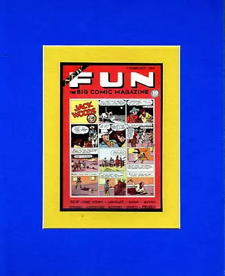Buy New Fun Comics #1 Cover Print Professionally Matted • 18.97£