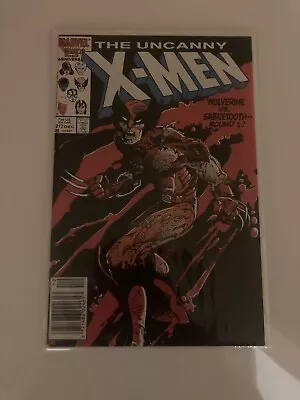 Buy UNCANNY X-MEN Marvel #212 1ST WOLVERINE VS SABRE-TOOTH Fight  VFN/NM • 17.75£