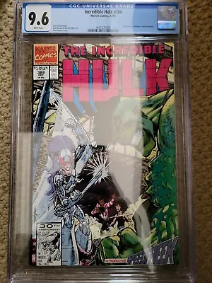 Buy 1991 Incredible Hulk #388 CGC 9.6 NM+ Marvel Comic Book Graded Wilds Agents AN • 47.44£