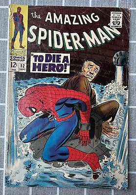 Buy The Amazing Spider Man #52 J. Jonah Jameson, 1st App Of Joe Robertson Fine+ 1967 • 96.51£