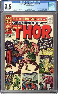 Buy Thor Journey Into Mystery #1 CGC 3.5 1965 4065451023 1st App. Hercules • 218.59£