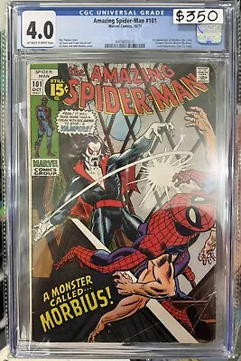Buy Amazing Spider-Man #101 CGC 4.0 (Marvel, 1971) 1st Appearance Of Morbius • 230.35£