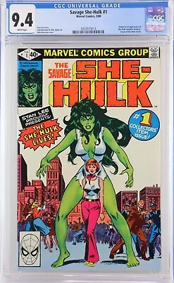 Buy Savage She-hulk #1 1980 Cgc Grade 9.4  White Pages • 116.77£