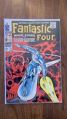 Buy Fantastic Four #72 (1968) - Silver Surfer And Watcher Jack Kirby Cover • 158.06£