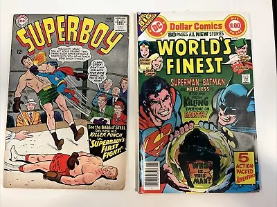 Buy Superboy #124 - (DC, 1965) & World's Finest #244 (DC, 1977) - 2 KEYS - 1ST APPS. • 14.18£