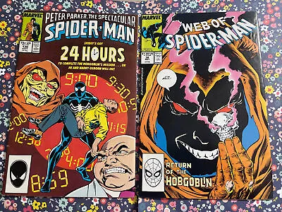 Buy WEB OF SPIDER-MAN #38 SPECTACULAR #130 HOBGOBLIN KINGPEN 1987 Budiansky Fern Mcu • 5.51£