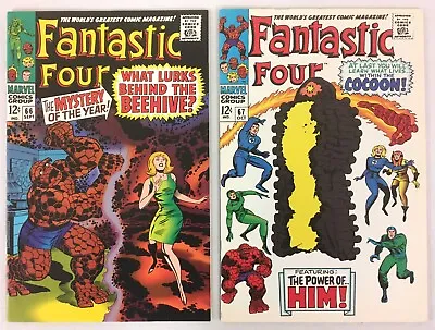 Buy FANTASTIC FOUR 2 Comic Lot #66 + 67 JCPenney Reprint Full Color VF Grade • 30.09£