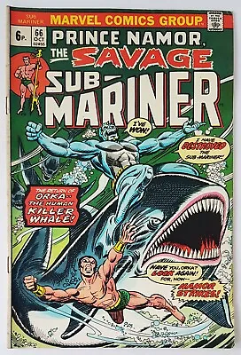 Buy Sub-mariner #66, Marvel Comics 1973, Orka Apps, Bronze Age • 5.99£