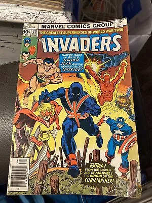 Buy The Invaders #20 Sub Mariner Origin Story & 1st Full Appearance Of 2nd UnionJack • 23.99£
