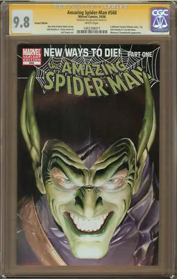 Buy Amazing Spider-Man #568 Variant Edition CGC 9.8 Signature Series SS WILLEM DAFOE • 397.13£