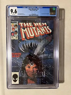 Buy New Mutants #18 CGC 9.6 - White Pages - 1st App. Of New Warlock 1984 Marvel • 51.96£