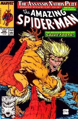 Buy Amazing Spider-Man (1963) # 324 (8.0-VF) Captain America, Silver Sable, Sabre... • 14.40£
