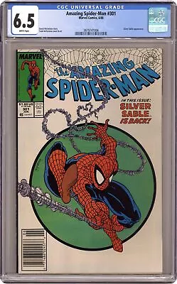 Buy Amazing Spider-Man #301N Newsstand Variant CGC 6.5 1988 3879741006 • 110.69£