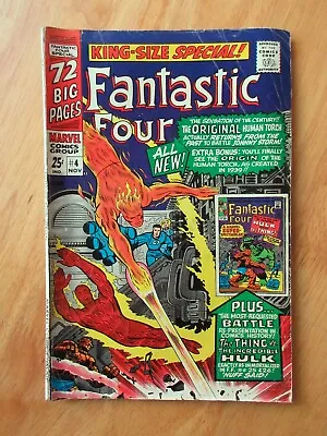 Buy FANTASTIC FOUR King-Size Special #4 (1966) **72 Pgs!** (VG+) • 15.95£