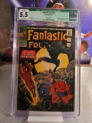 Buy Fantastic Four #52 1st Appearance Of Black Panther - CGC 5.5 • 399£