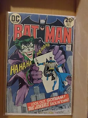 Buy Batman #251 (DC Comics 1973) Iconic Neal Adams Joker Cover Beautiful Copy! • 279.83£