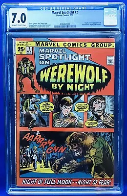 Buy Marvel Spotlight #2 (1972) Origin & 1st App Of Werewolf By Night - **cgc 7.0** • 359.51£