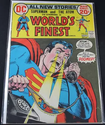Buy World's Finest 213 Batman Superman Atom Nick Cardy Cover FN+ Comic • 13.38£