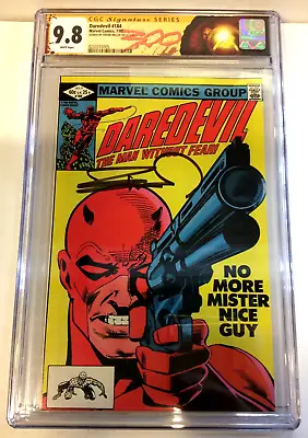 Buy Daredevil #184 CGC/SS, 9.8 Signed Miller. White Pages. PUNISHER! Custom Strip! • 376.10£