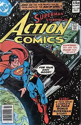 Buy Superman Starring In Action Comics #509 VF July ‘80 28 Page Bonus Superman Story • 4.99£