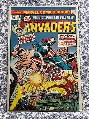 Buy INVADERS #3 Jack Kirby Captain America Sub-Mariner Torch Marvel Value Stamp VF2 • 31.57£