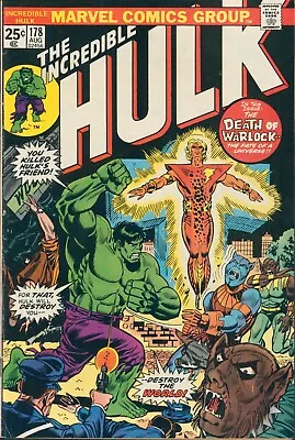 Buy The Incredible Hulk #178 ~ Marvel Comics 1974 ~ Vf • 25.33£