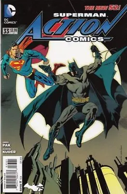 Buy Action Comics #33 (NM)`14 Pak/ Kuder  (Cover B) • 2.95£