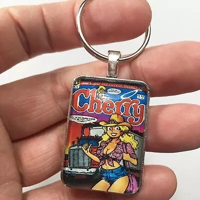 Buy Cherry #9 Cover Pendant With Key Ring And Necklace Comic Book Jewelry Poptart • 12.29£