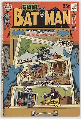 Buy Batman 218 DC 1970 VG Murphy Anderson 118 121 Detective Comics 197 234 • 17.42£
