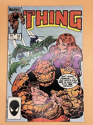 Buy Marvel The #18 Thing Comics MARVEL THING THE 1984 Comic Man-Thing Fantastic Four • 1.99£