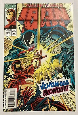 Buy Invincible Iron Man #302 - 1st Print- Venom Appearance - Marvel - 1994 - NM • 6.32£
