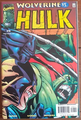Buy Hulk 8, Featuring Hulk Vs. Wolverine, Marvel Comics, November 1999, Vf • 14.99£