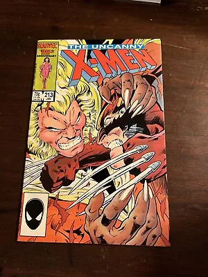 Buy UNCANNY X-MEN 213 Marvel Comics 1986 WOLVERINE Vs SABRETOOTH Mutant Massacre • 15.83£