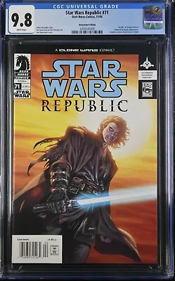 Buy Star Wars Republic 71 Newsstand CGC 9.8 Death Of Asajj 2004 Dark Horse RARE Book • 1,021.60£